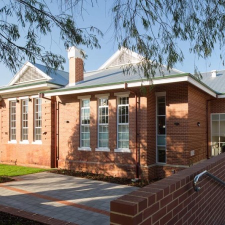 Exterior of school building