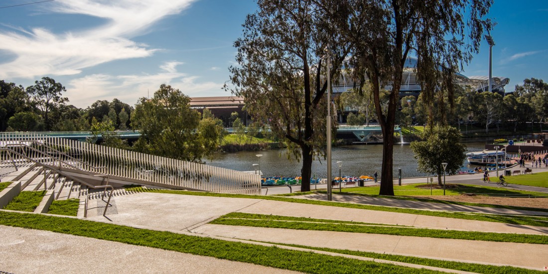 Adelaide Festival Centre Northern Promenade landscaping