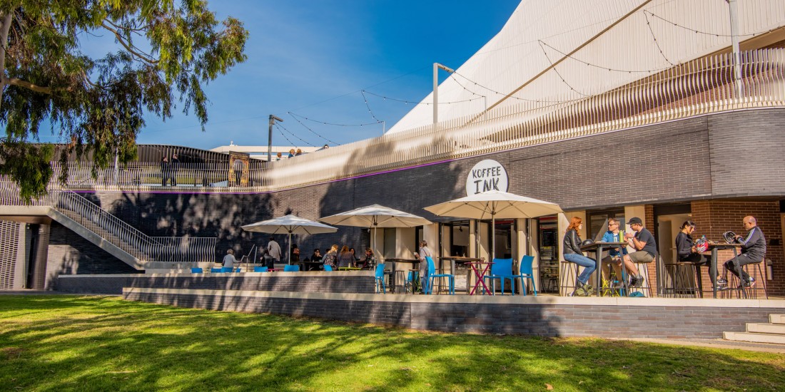 Adelaide Festival Centre Northern Promenade cafe area