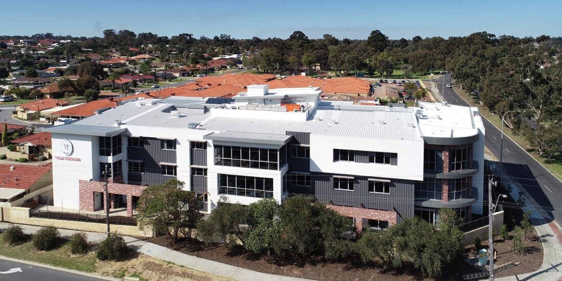 Aerial view of aged care facility